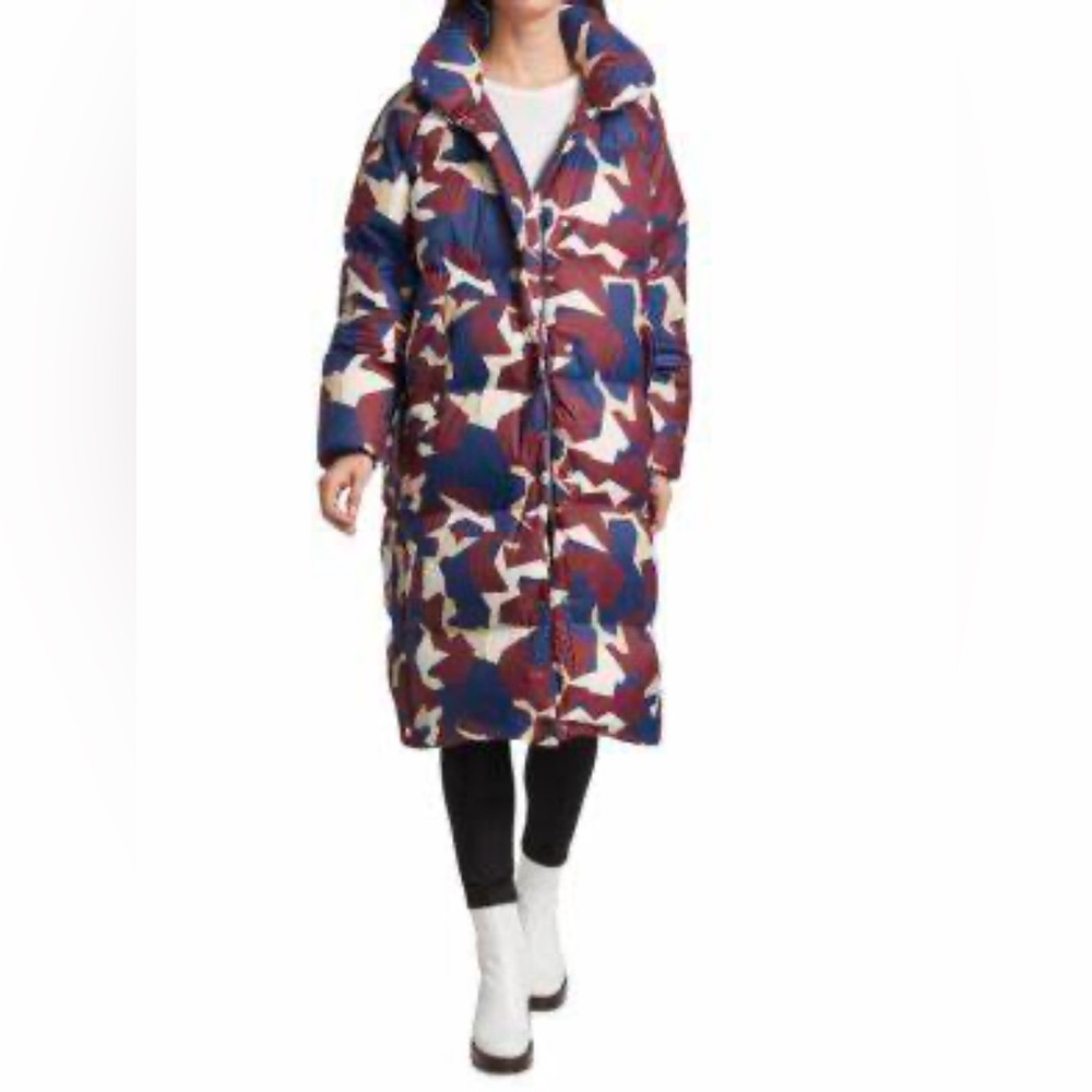 Rag & Bone Burg Print Joelle Ling Puffer NWT Size M